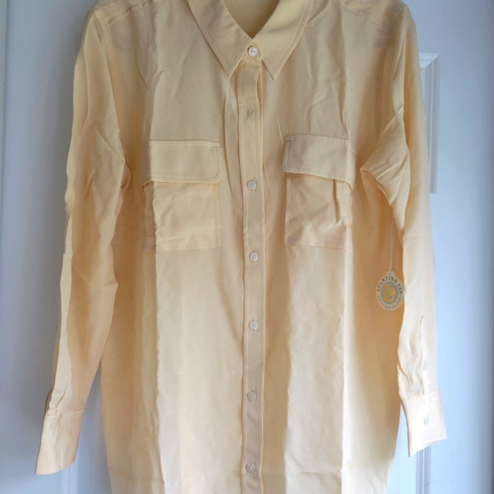 Renee Silk Blouse Wheat